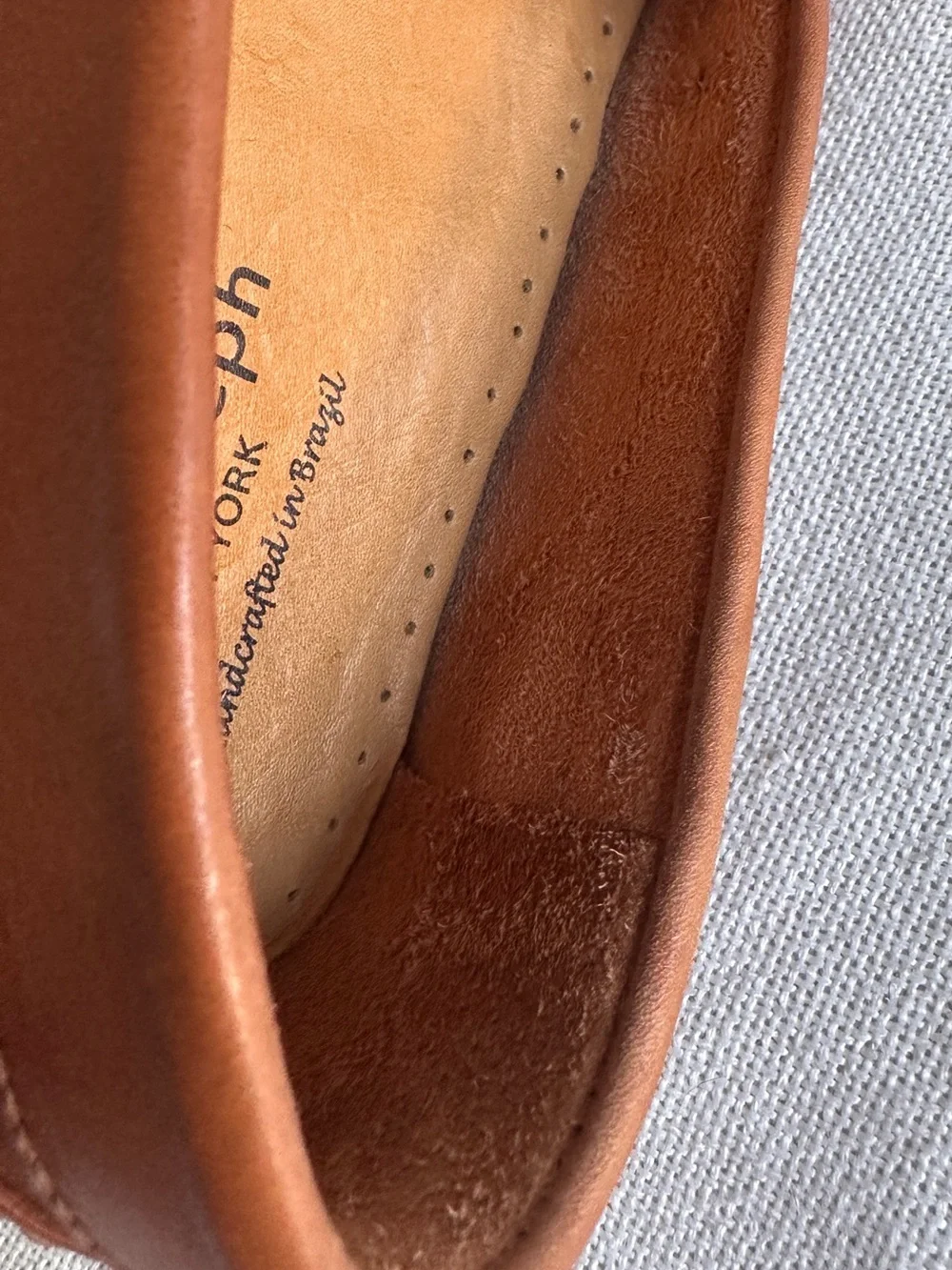Marc Joseph NY Greenwich Perforated Brown Leather Driver Loafers | 10.5 NWOB